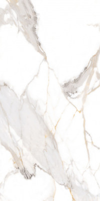 Керамогранит NTCeramic Bright and Shiny Calacatta Light Grey mat NTT9120 (60х120 см)