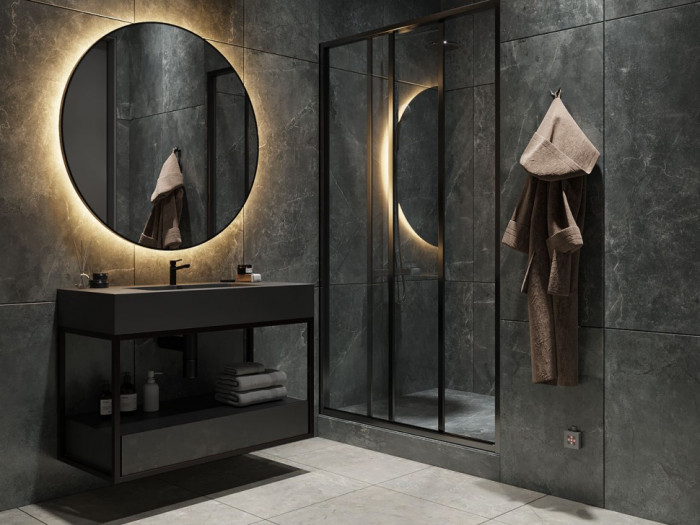 Керамогранит NTCeramic Quanta Grey NTT9023 (90 х 180 см)