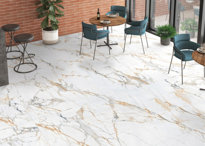 Керамогранит NTCeramic Marmo Camela Statuario NTT99605M (60х120 см)